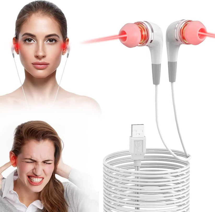 Portable 650nm LED Ear Device with Comfortable Silicone Tips & USB Charging – Ideal for Ear Health & Wellness