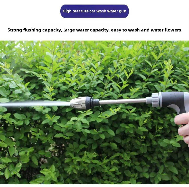 Premium Stainless Steel Garden Hose Nozzle with Ergonomic Long Handle & Multiple Spray Modes for Versatile Watering