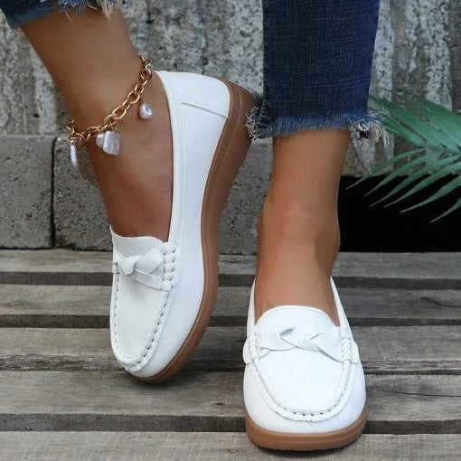 Women's Slip-On Walking Loafers - Comfortable & Supportive Casual Shoes for All-Day Wear