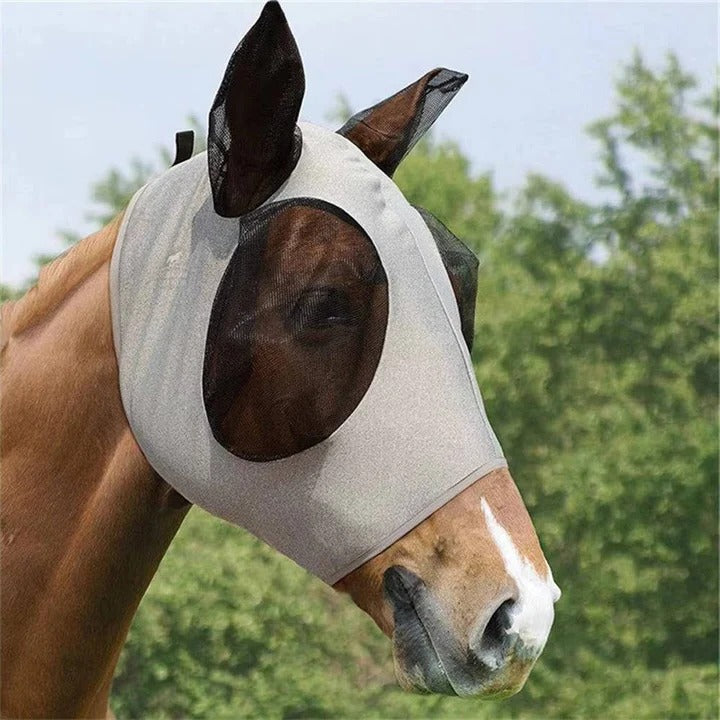 Premium Mesh Fly Mask for Horses - Ultimate Protection Against Insects & UV Rays