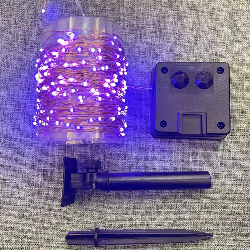 Solar Powered LED Garden String Lights - Eco-Friendly Outdoor Decorative Lighting for Patios, Gardens, and Events