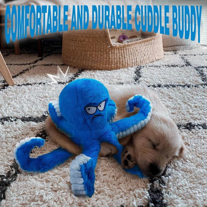 Interactive Squeaky Plush Dog Toy - Crinkle & Chew Features for Engaging Playtime