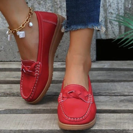 Women's Slip-On Walking Loafers - Comfortable & Supportive Casual Shoes for All-Day Wear
