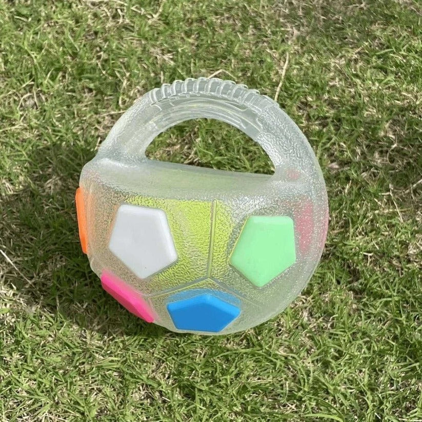 Durable Rubber Football Dog Toy with Unique Bottle Design - Perfect for Heavy Chewers