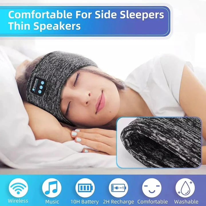 Wireless Sleep Headband & Sports Headphones - Comfortable Bluetooth Headset for Workouts & Relaxation