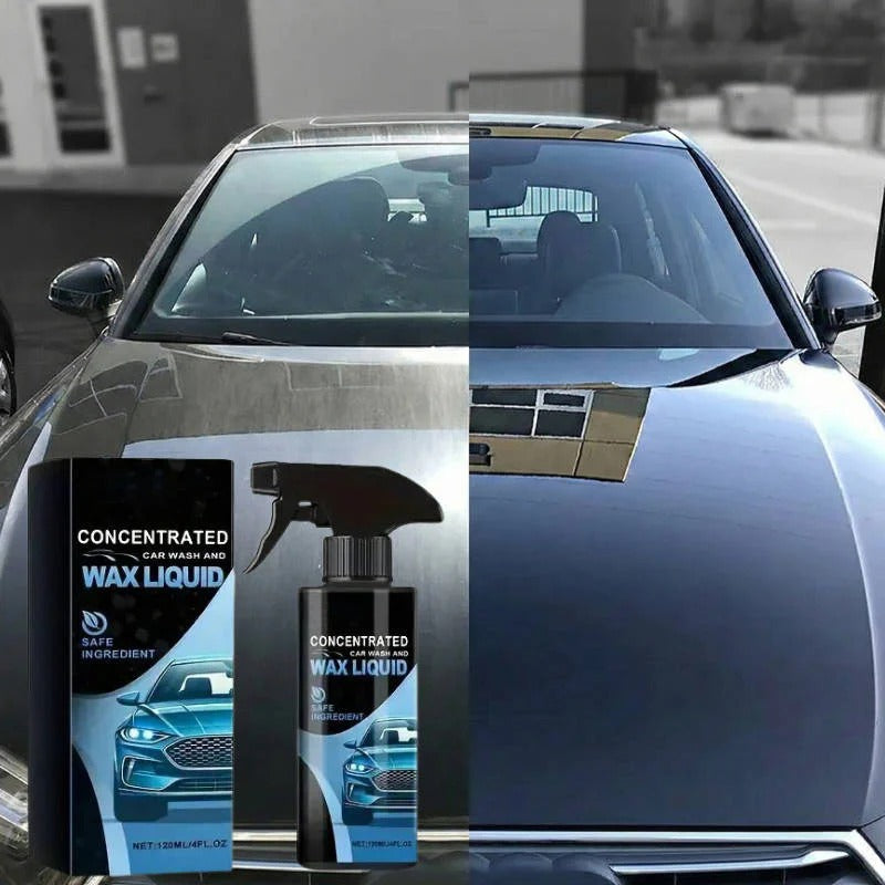 Ceramic Car Paint Protection Spray Kit - Gloss Finish with Microfiber Towel & Sponge for Ultimate Shine and Durability