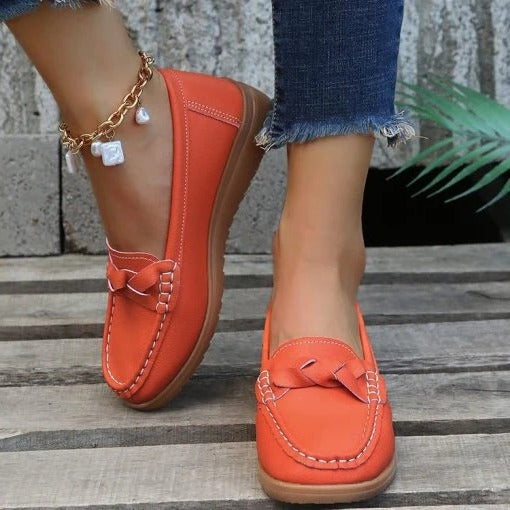 Women's Slip-On Walking Loafers - Comfortable & Supportive Casual Shoes for All-Day Wear