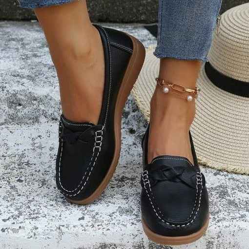 Women's Slip-On Walking Loafers - Comfortable & Supportive Casual Shoes for All-Day Wear