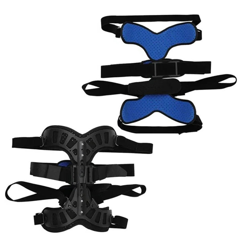 Adjustable Spinal Support Brace with Height Control & Ergonomic Posture Correction - Ideal for Back Pain Relief