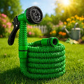 Premium Flexible Expandable Garden Hose with 10 Versatile Nozzle Settings - Lightweight, Durable, and Kink-Resistant