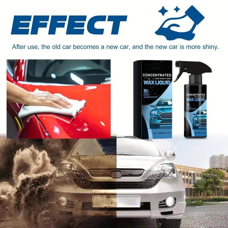 Ceramic Car Paint Protection Spray Kit - Gloss Finish with Microfiber Towel & Sponge for Ultimate Shine and Durability