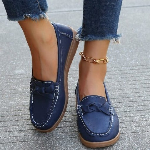 Women's Slip-On Walking Loafers - Comfortable & Supportive Casual Shoes for All-Day Wear