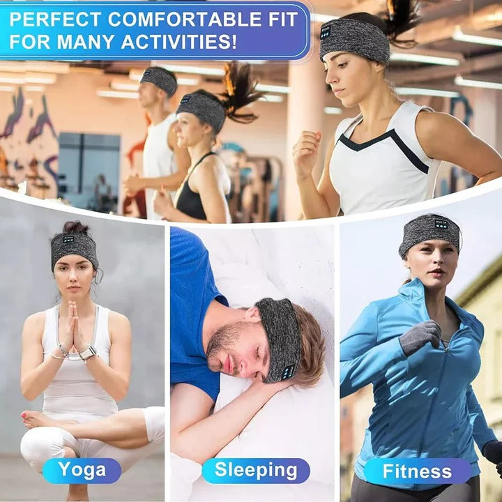 Wireless Sleep Headband & Sports Headphones - Comfortable Bluetooth Headset for Workouts & Relaxation