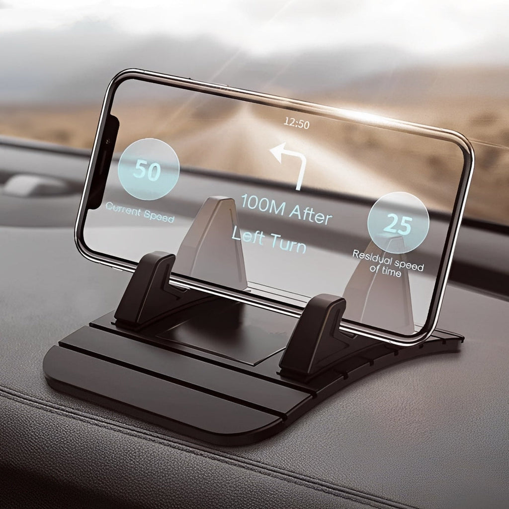 Universal Anti-Slip Phone Mount - Secure Grip for All Smartphones | Car & Bike Compatible