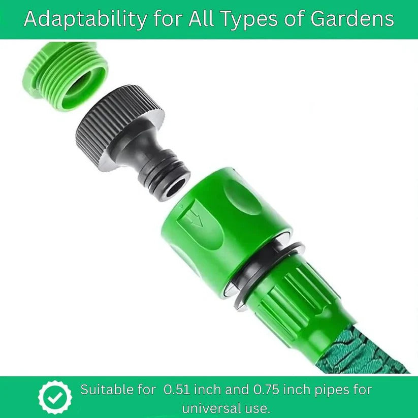 Premium Flexible Expandable Garden Hose with 10 Versatile Nozzle Settings - Lightweight, Durable, and Kink-Resistant