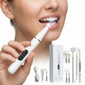 USB Rechargeable Dental Cleaning Kit with LED Light - Portable Oral Hygiene Tool for Teeth Whitening & Plaque Removal