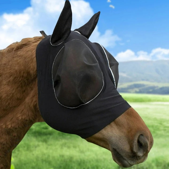 Premium Mesh Fly Mask for Horses - Ultimate Protection Against Insects & UV Rays