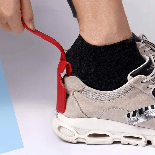 Portable Shoe Horn with Clip & Slip Function - Easy Grip, Travel-Friendly Design