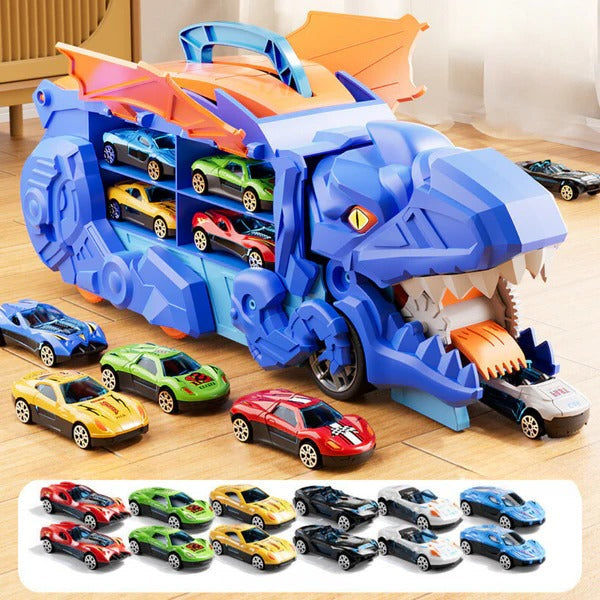 Pull Back Action Dinosaur Toy Truck for Kids - Fun & Interactive Play Vehicle