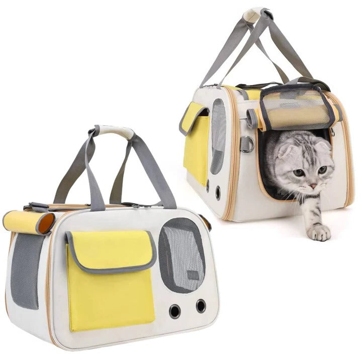 Premium Pet Carrier for Cats & Small Dogs - Airline Approved Travel Bag with Comfortable Design