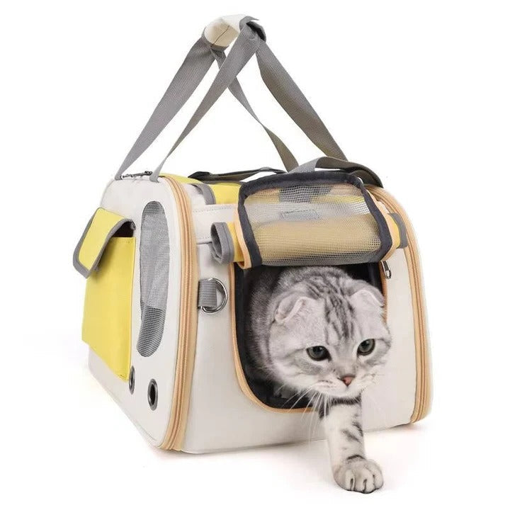 Premium Pet Carrier for Cats & Small Dogs - Airline Approved Travel Bag with Comfortable Design