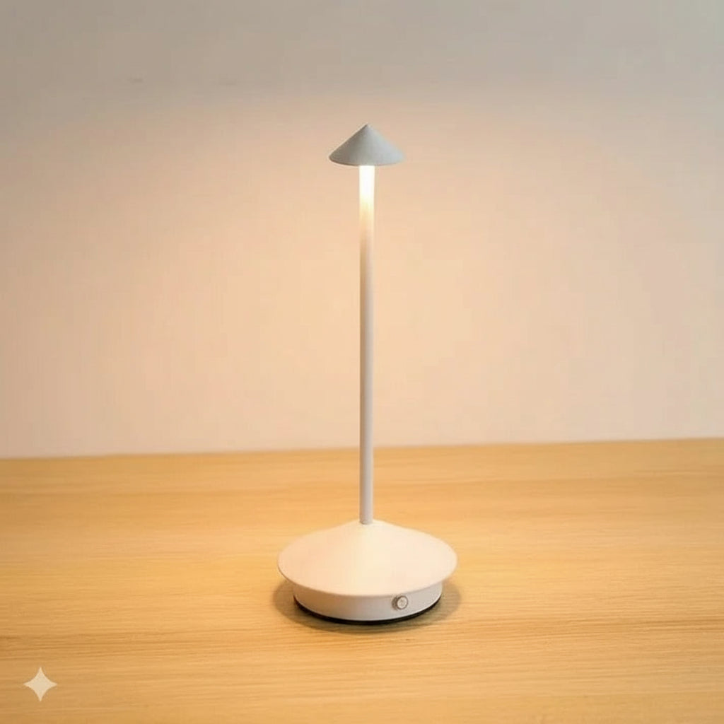 Portable Wireless LED Table Lamp - Touch Control Dimming, Rechargeable & Stylish Design