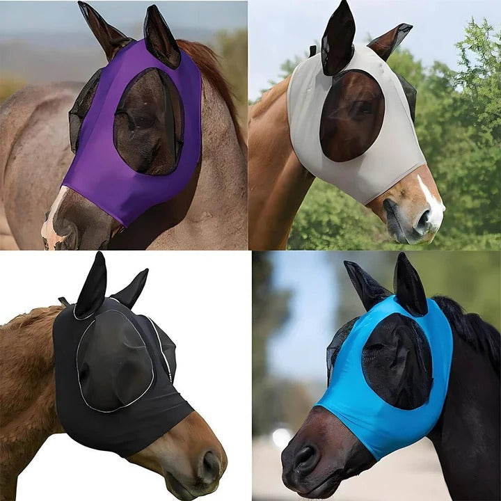 Premium Mesh Fly Mask for Horses - Ultimate Protection Against Insects & UV Rays