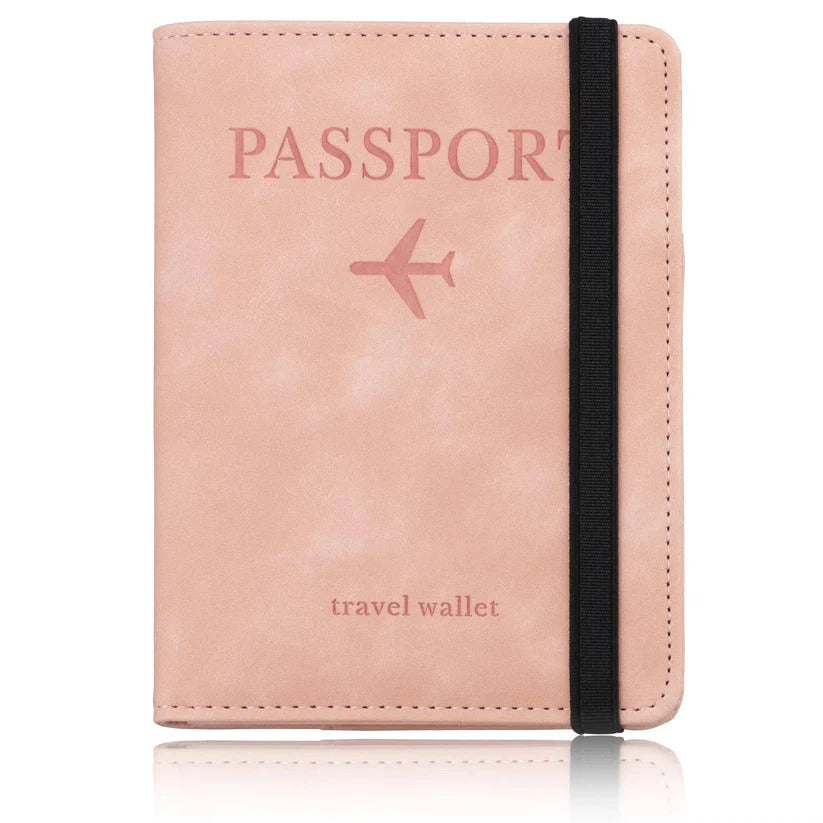 Unisex Slim Travel Passport Wallet with Card Slots - RFID-Blocking, Lightweight & Stylish Design for Secure Travel