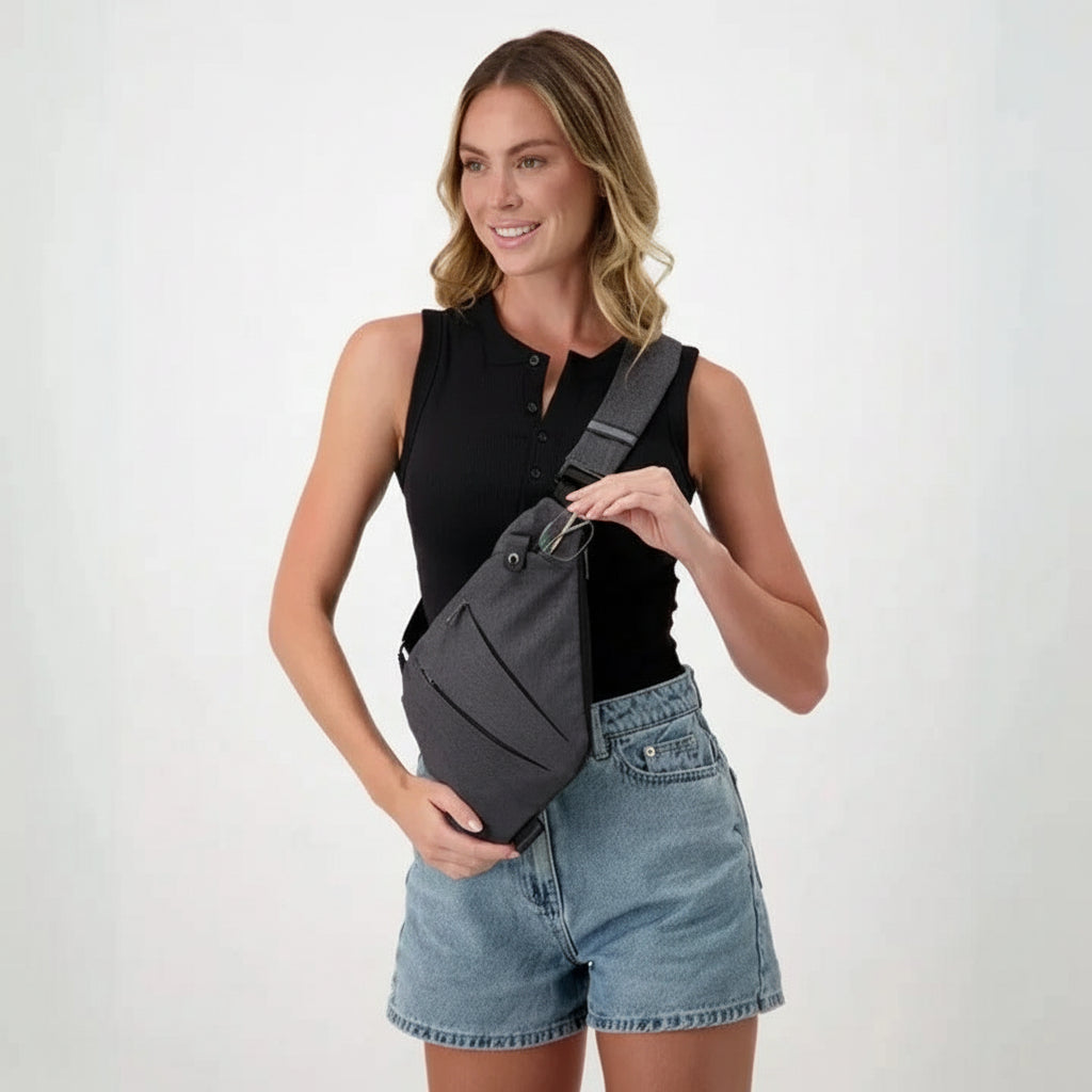 Unisex Crossbody Bag with Hidden Zipper | Secure & Stylish Design for Everyday Use