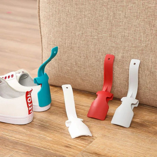 Portable Shoe Horn with Clip & Slip Function - Easy Grip, Travel-Friendly Design