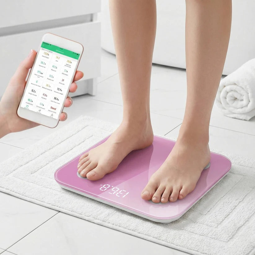 Smart Wireless BMI & Body Composition Scale - Bluetooth Sync for Accurate Health Tracking