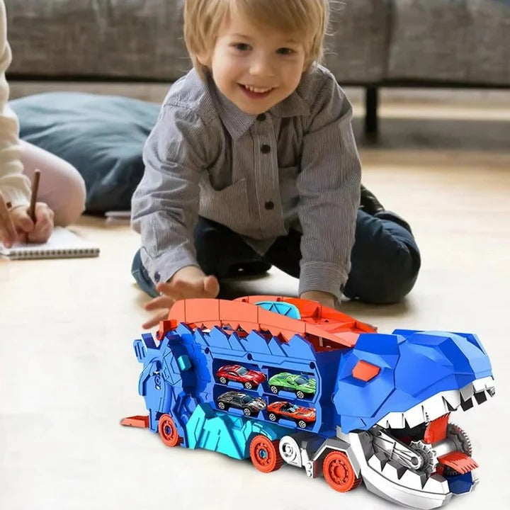 Pull Back Action Dinosaur Toy Truck for Kids - Fun & Interactive Play Vehicle