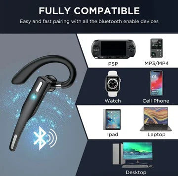 Bluetooth 5.1 Trucker Headset - Dual Microphone Noise Cancelling Technology for Clear Communication