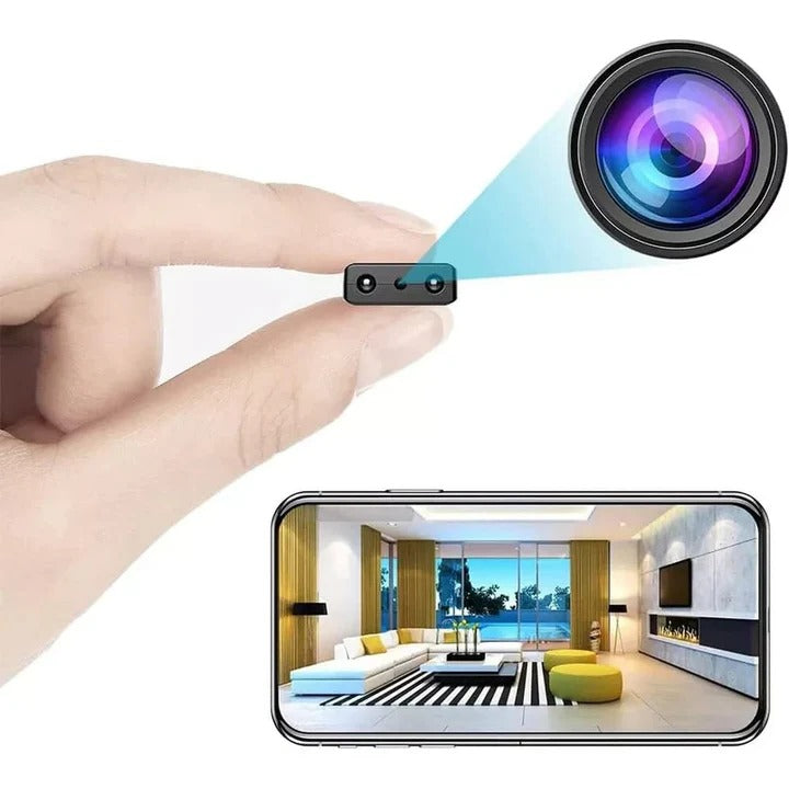 Compact HD Wi-Fi Camera with Audio Recording - High-Definition Video, Portable Design, Ideal for Vlogging and Security
