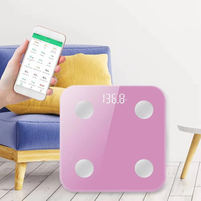 Smart Wireless BMI & Body Composition Scale - Bluetooth Sync for Accurate Health Tracking