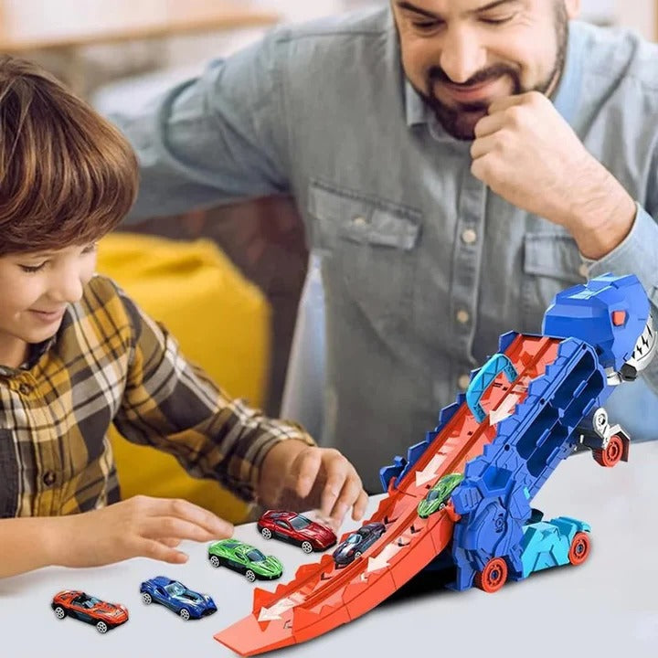 Pull Back Action Dinosaur Toy Truck for Kids - Fun & Interactive Play Vehicle