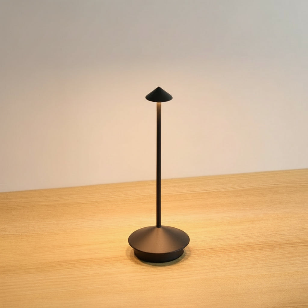 Portable Wireless LED Table Lamp - Touch Control Dimming, Rechargeable & Stylish Design