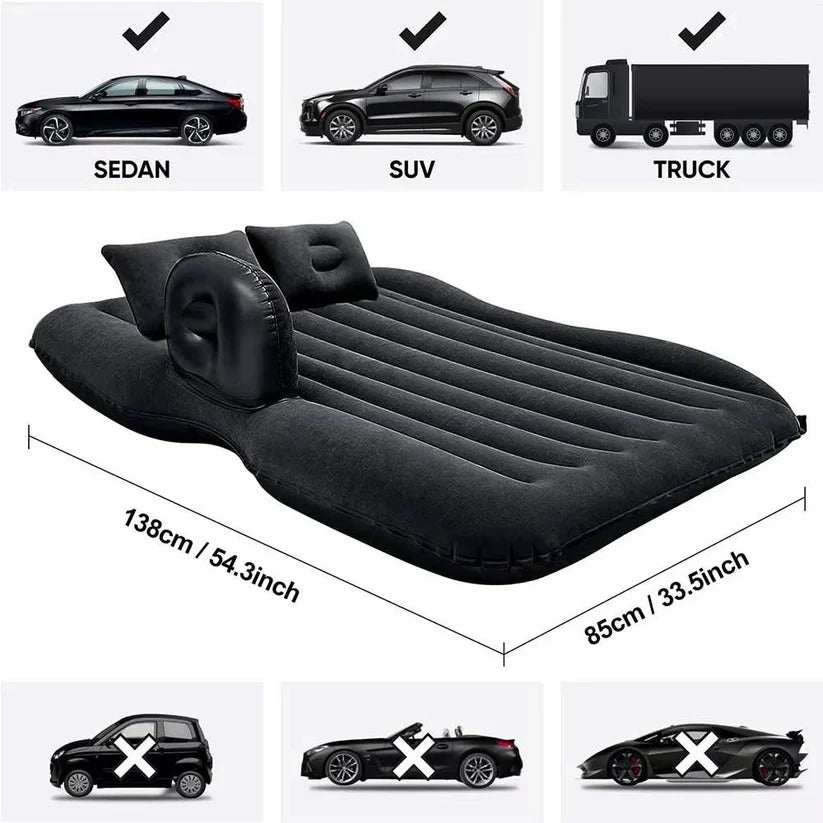 Premium Inflatable Backseat Air Mattress for SUVs, Trucks & RVs - Ultimate Comfort for Road Trips