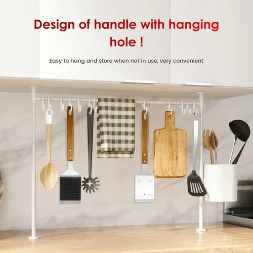 2-Piece Grill Cleaning Brush Set with Durable Wooden Handle & Heavy-Duty Metal Scraper Head for Effortless BBQ Cleaning