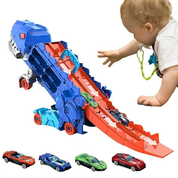 Pull Back Action Dinosaur Toy Truck for Kids - Fun & Interactive Play Vehicle