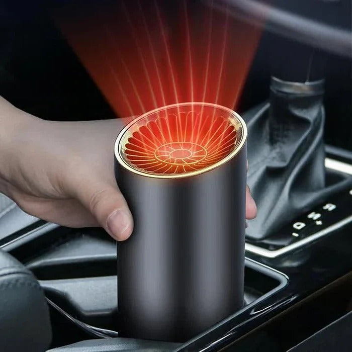 Portable Car Cup Holder Heater & Air Blower - 2-in-1 Vehicle Heater & Fan for Instant Warmth and Cooling