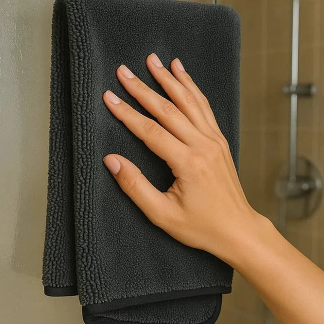 High-Absorbency Microfiber Cleaning Cloth - 1200 GSM for Streak-Free Glass & Kitchen Cleaning