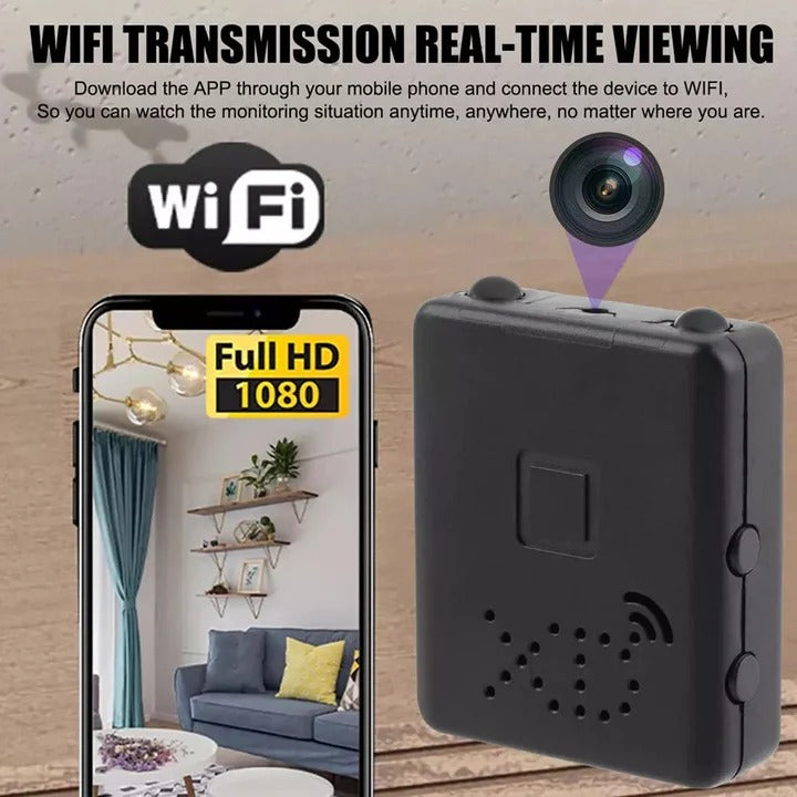 Compact HD Wi-Fi Camera with Audio Recording - High-Definition Video, Portable Design, Ideal for Vlogging and Security