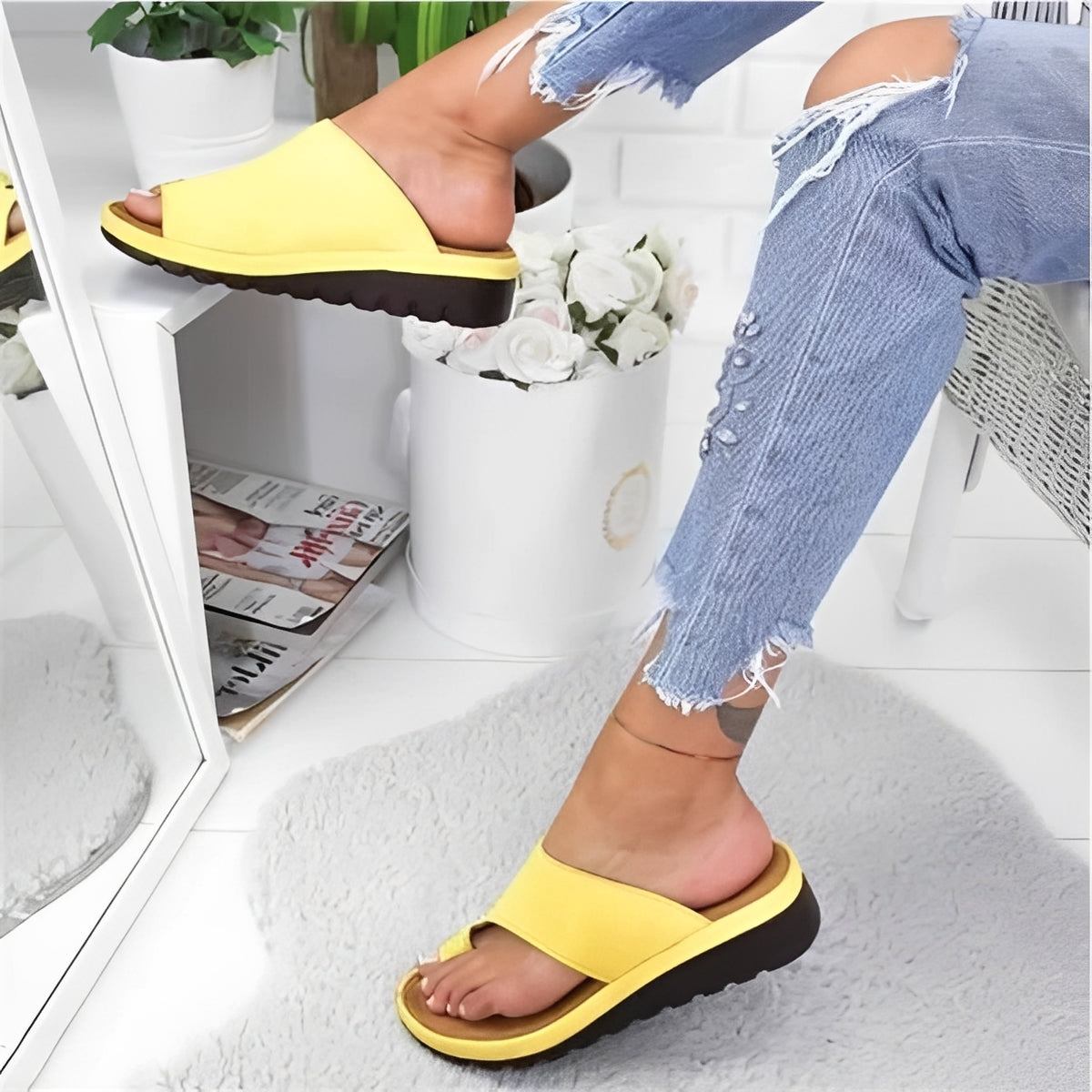 Comfortable Slip-On Sandals with Cushioned EVA Footbed for All-Day Support