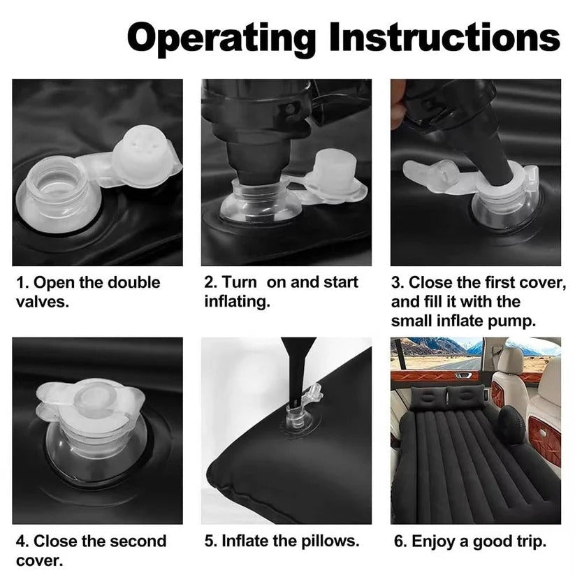 Premium Inflatable Backseat Air Mattress for SUVs, Trucks & RVs - Ultimate Comfort for Road Trips
