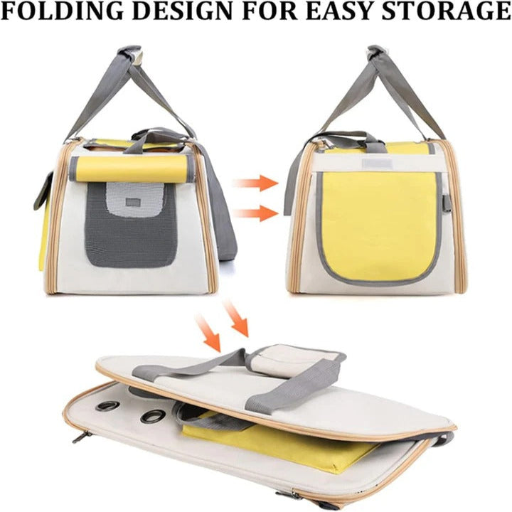 Premium Pet Carrier for Cats & Small Dogs - Airline Approved Travel Bag with Comfortable Design