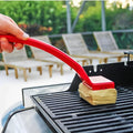 Premium Long Handle BBQ Grill Cleaner Brush with Steam Scrub Pad - Effortless Grilling Maintenance