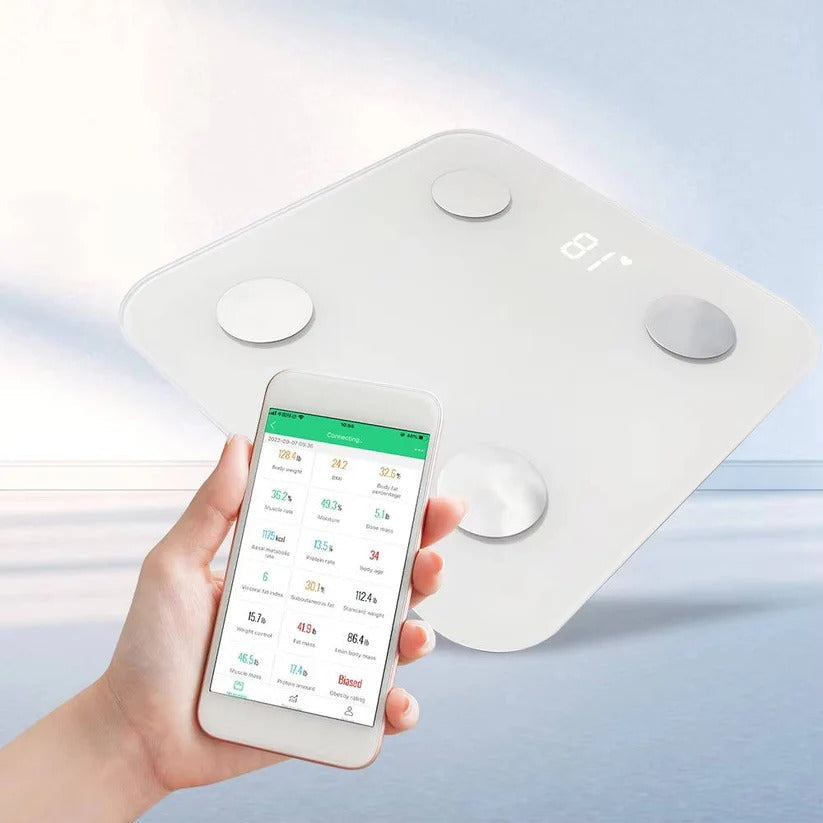 Smart Wireless BMI & Body Composition Scale - Bluetooth Sync for Accurate Health Tracking