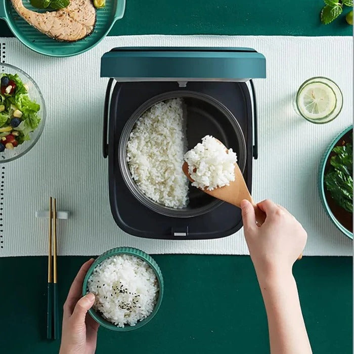 Compact Portable Electric Rice Cooker - 5-Cup Capacity, Non-Stick, Multi-Function Cooking, Ideal for Home & Travel