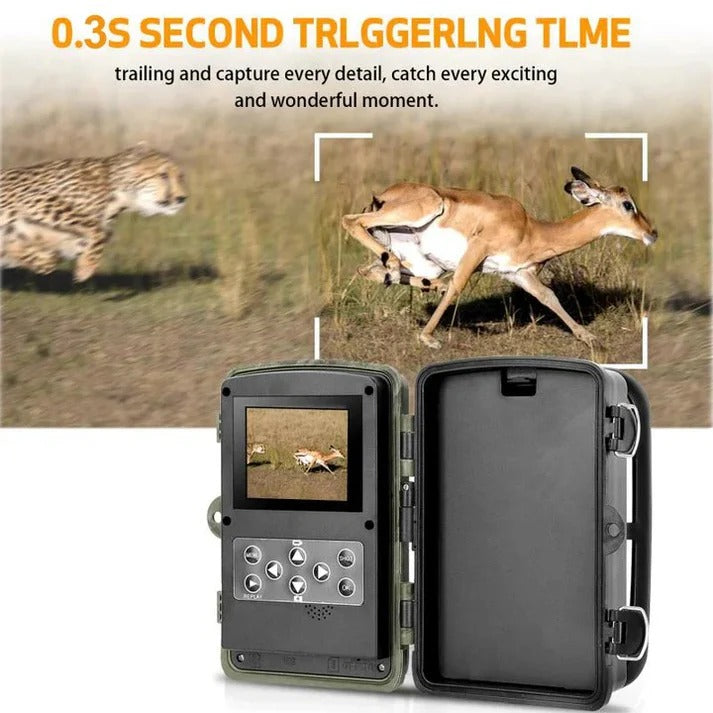 High-Performance Trail Camera with PIR Motion Sensor & Infrared Night Vision – Perfect for Wildlife Monitoring